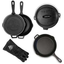 6-Piece Cast Iron Starter Set - Front View view