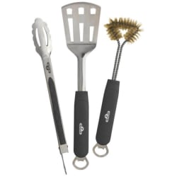 3 Piece Stainless Steel BBQ Toolset (Pack of 6) - 3 Piece Stainless Steel BBQ Toolset view