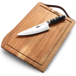 Premium Cutting Board and Knife Set - Premium Cutting Board and Knife Set in Front View view