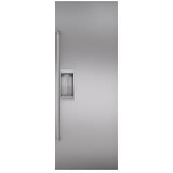 Classic Stainless Refrigerator Door Panel  - Classic 42" Stainless Steel Flush Inset Refrigerator Door Panel with Pro Handle view