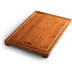 Professional Bamboo Cutting Board - Professional Bamboo Cutting Board with Ergonomic Handles in Angled View view