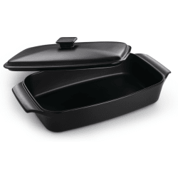 Ceramic Casserole Dish (Pack of 4) - Ceramic Casserole Dish in Opened Lid View view