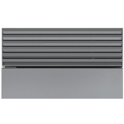 Pro Louvered Stainless Steel Grille - Classic 48" Pro Louvered Flush Inset Grille - 84" view