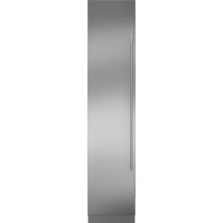18 Inch x 84 Inch Stainless Panel, 4 Inch Toe Kick, Tubular Handle, Left Hinge - Integrated Stainless Steel 18" Column Door Panel with Tubular Handle - Left Hinge view