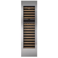 Tubular Handle Door Panel - Left Hinge IW30, 6 Inch Toe Kick - Integrated Stainless Steel 30" Wine Storage Door Panel with Tubular Handle - Left Hinge view