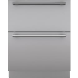 Stainless Steel Drawer Panels (2-Panel Set)  - Integrated Stainless Steel 27" Drawer Panels with Tubular Handles view