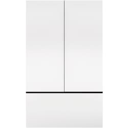 Framed White Enamel Front Panel Kit (3-Panel Set) - Classic 42" French Door Framed White Front Panels view