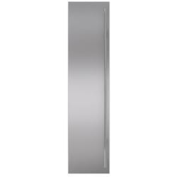 Freezer Door Panel  - Classic 36" Stainless Steel Flush Inset Freezer Door Panel with Tubular Handle view