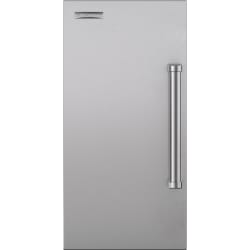 15 Inch Stainless Steel Door Panel  - Outdoor Ice Maker 15" Stainless Door Panel with Pro Handle view