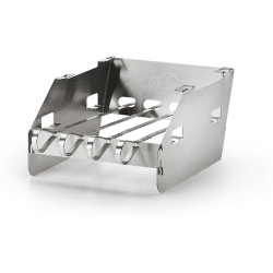 Small Side Burner Windshield - Side Burner Windshield - Small with Skewer Rack view