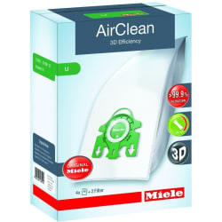 Type-U AirClean 3D Efficiency FilterBags - Front View view