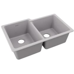 33 Inch Double Bowl Undermount Sink  - Quartz Classic® 33" x 20-1/2" x 9-1/2" Offset Double Bowl Undermount Sink view