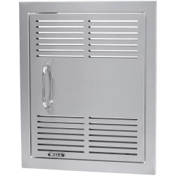 Dual Line Stainless Steel Vented Vertical Door - vented door view