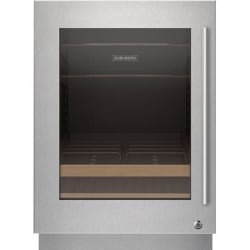 Stainless Steel Left Hinge Glass Door Panel  - Stainless Steel Left Hinge Glass Door Panel with Lock and Tubular Handle view
