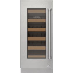 Stainless Steel Glass Door Panel  - Stainless Steel Glass Door Panel With Lock - Pro Handle, Left Hinge view