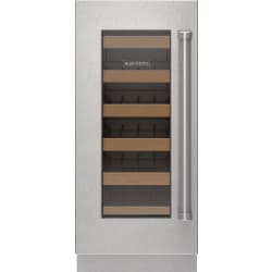 Stainless Steel Glass Door Panel - Pro Handle, Left Hinge - Stainless Steel Glass Door Panel - Pro Handle, Left Hinge view