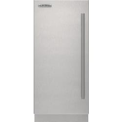 Stainless Steel Solid Door Panel - Tubular Handle, Left Hinge - Stainless Steel Solid Door Panel - Tubular Handle, Left Hinge view