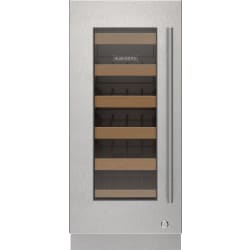Stainless Steel Glass Door Panel  - Stainless Steel Glass Door Panel With Lock - Tubular Handle, Left Hinge view