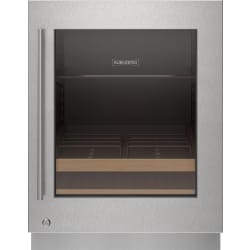 Stainless Steel Glass Door Panel  - Stainless Steel Glass Door Panel With Lock - Tubular Handle, Right Hinge view