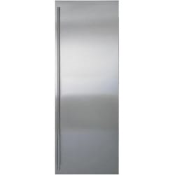Classic 42" Stainless Steel Flush Inset Refrigerator Door Panel  - 42 Inch Stainless Steel Flush Inset Refrigerator Door Panel with Tubular Handle view