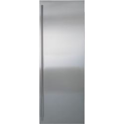 Classic 48" Stainless Steel Flush Inset Refrigerator Door Panel  - Classic 48" Stainless Steel Flush Inset Refrigerator Door Panel with Tubular Handle view