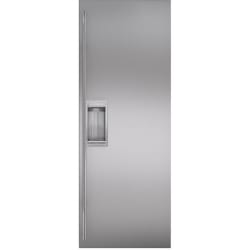 Classic 48" Stainless Steel Flush Inset Refrigerator Door Panel  - Classic 48" Stainless Steel Flush Inset Refrigerator Door Panel with Tubular Handle view