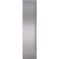 Classic 48" Stainless Steel Flush Inset Freezer Door Panel  - Classic 48" Stainless Steel Flush Inset Freezer Door Panel with Tubular Handle view