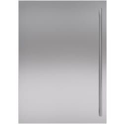 Classic 36" Stainless Steel Flush Inset Door Panel  - Classic 36" Stainless Steel Flush Inset Door Panel with Tubular Handle view