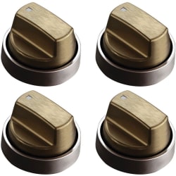 30" Professional Gas Cooktop Brushed Brass Knob Kit - NO CHARGE - 30" Professional Gas Cooktop Brushed Brass Knob Kit view