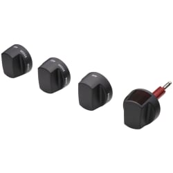Black Knob Kit for 48 for Induction Range - Black Knobs view