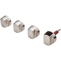 Brushed Stainless Knobs for 36 Inch Induction Range - Brushed Stainless Knobs view