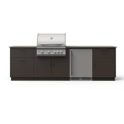 10-Ft Outdoor Kitchen Island  - 10-Ft Outdoor Kitchen Island w/ 32-Inch Marine-Grade Premium LTE+ Grill view