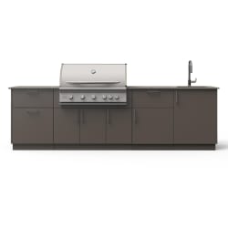 10-Ft Outdoor Kitchen Island  - 10-Ft Outdoor Kitchen Island with 40-Inch Premium LTE+ Gas Grill view