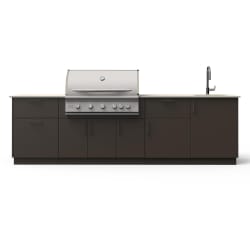 10-Ft Outdoor Kitchen Island  - 10-Ft Outdoor Kitchen Island with 40-Inch Premium LTE+ Gas Grill view