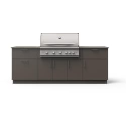 8-Ft Outdoor Kitchen Island  - 8-Ft Outdoor Kitchen Island w/ 40-Inch Premium LTE+ Gas Grill view