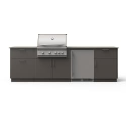 10-Ft Outdoor Kitchen Island  - 10-Ft Outdoor Kitchen Island w/ 32-Inch Marine-Grade Premium LTE+ Gas Grill view