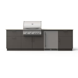 10-Ft Outdoor Kitchen Island  - 10-Ft Outdoor Kitchen Island w/ 32-Inch Marine-Grade Premium LTE+ Gas Grill view