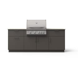 8-Ft Outdoor Kitchen Island  - 8-Ft Outdoor Kitchen Island w/ 32-Inch Premium LTE+ Gas Grill view