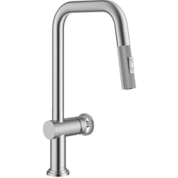 16 1/8 Inch Industrial Pull Down Single Handle Kitchen Faucet  - Industrial Pull-Down Single Handle Kitchen Faucet in Spot-Free Stainless Steel view