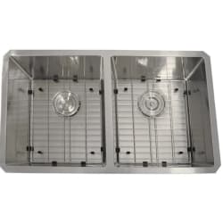 15 Inch Double Equal Small Radius Undermount Stainless Steel Sink  - 16 Inch Double Equal Small Radius Undermount Stainless Steel Sink view