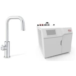 HydroTap Boiling, Chilled for Residential and Small Commercial - Base Module  - HydroTap Boiling, Chilled for Residential and Small Commercial - Base Module with Cube Plus Tap - Brushed Chrome view