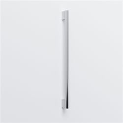 Brushed Aluminum Square Handle - Front View view