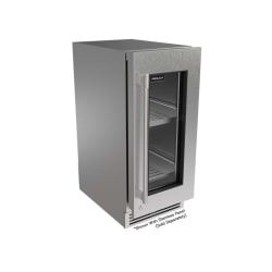 15 Inch Panel Ready Undercounter Refrigerator  - G5 Luxe 15 Inch Refrigerator Glass Door view