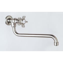 Single Handle Wall Mount Pot Filler Faucet  - Satin Nickel view