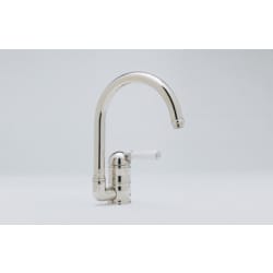 Single Lever Cast Spout Kitchen Faucet - Polished Nickel view