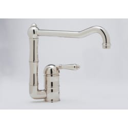 Single Lever Cast Spout Kitchen Faucet  - Polished Nickel view