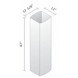 Chimney Extension for Murano or Pearl Island Round - Schematic Drawing view