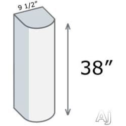 Chimney Extension for Round Wall Mount - Schematic Drawing view