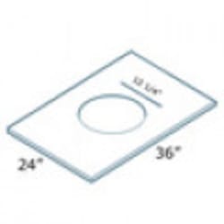 36' Glass Panel for Jupiter Island Range Hood - Schematic Drawing view