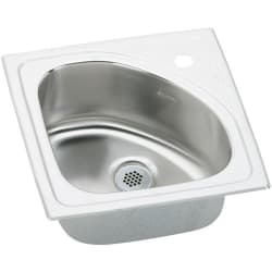 15 Inch Top Mount Single Bowl Stainless Steel Bar Sink - Featured View view